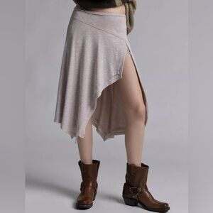 NWOT UO Kimchi Blue Melissa Asymmetric Knit Midi Skirt